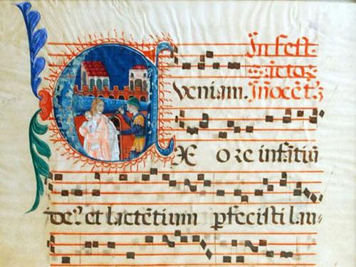 Middle Ages Illuminated Manuscript